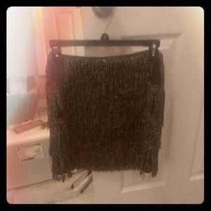 Fringy Black H&M skirt